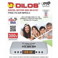 Dilos MPEG2 SD2727 DVBS Digital FTA SetTop Box